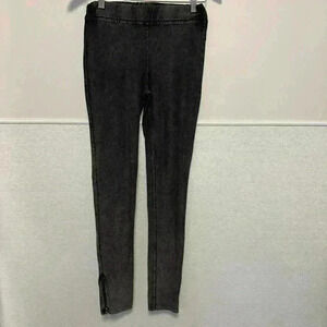 Charlotte Russe Leggings M Gray for Woman with Side Zippers